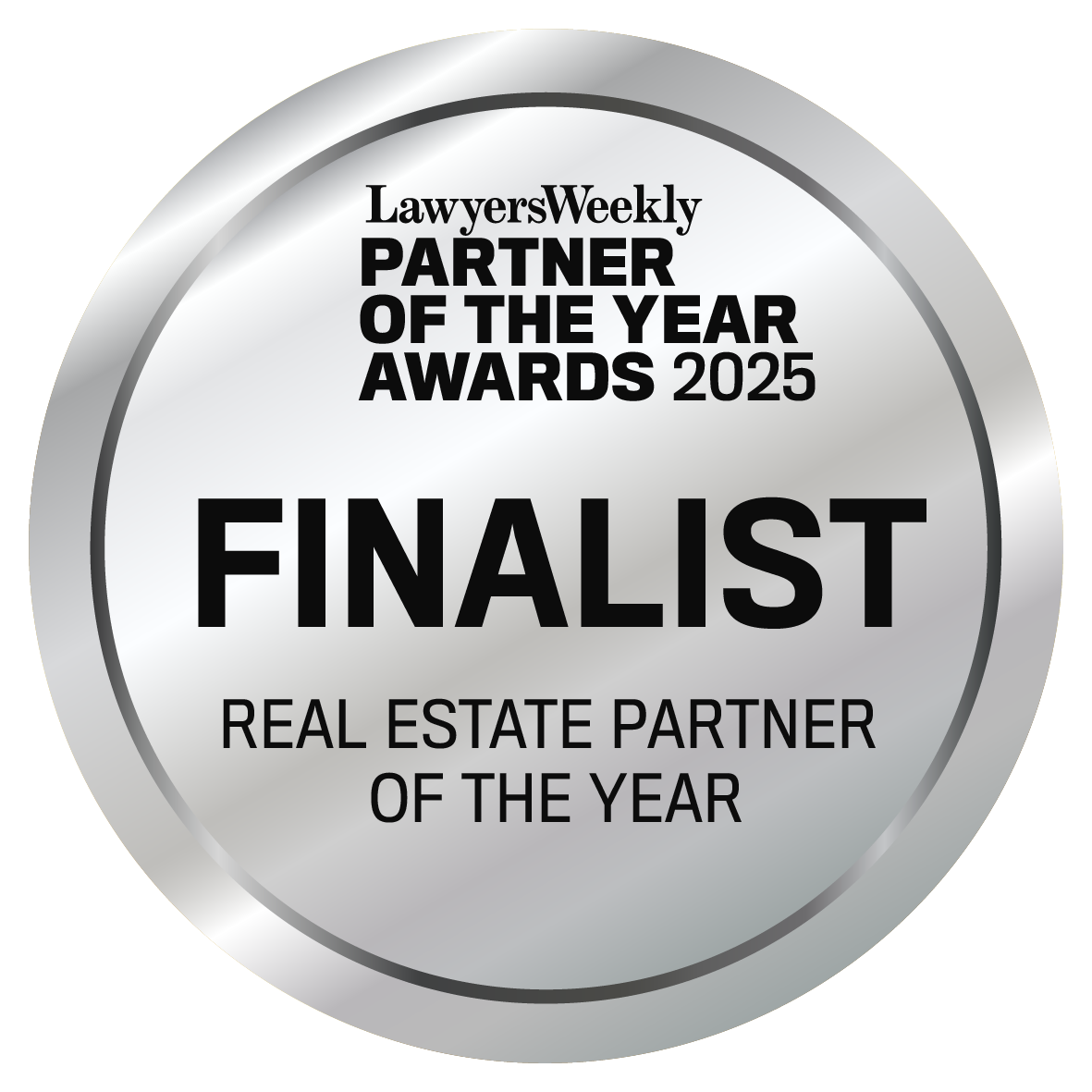 Auslaw Lawyer named a finalist in 2025 Lawyers Weekly Partner of the Year Awards (Real Estate)